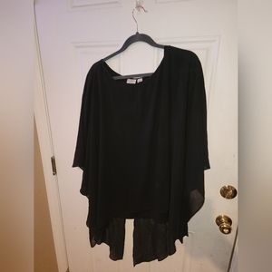 Cato black flowy top